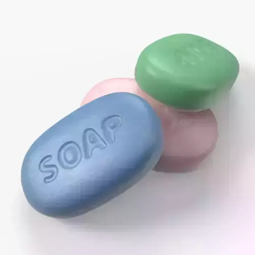Simple Soap with PBR Textures 3D model