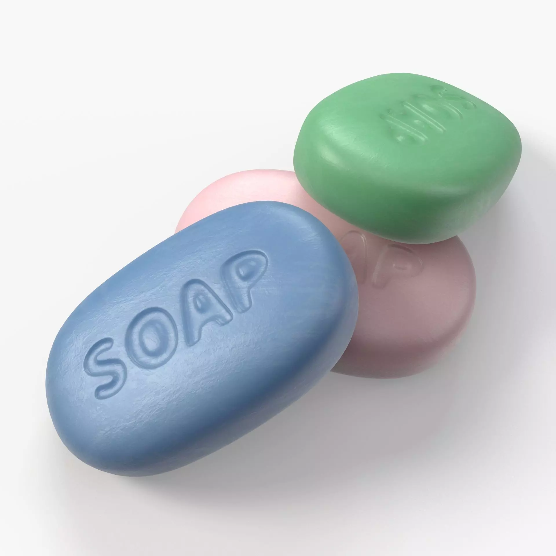 Simple Soap with PBR Textures 3D model