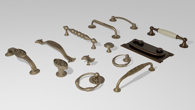 Furniture Handles Pack 3D model