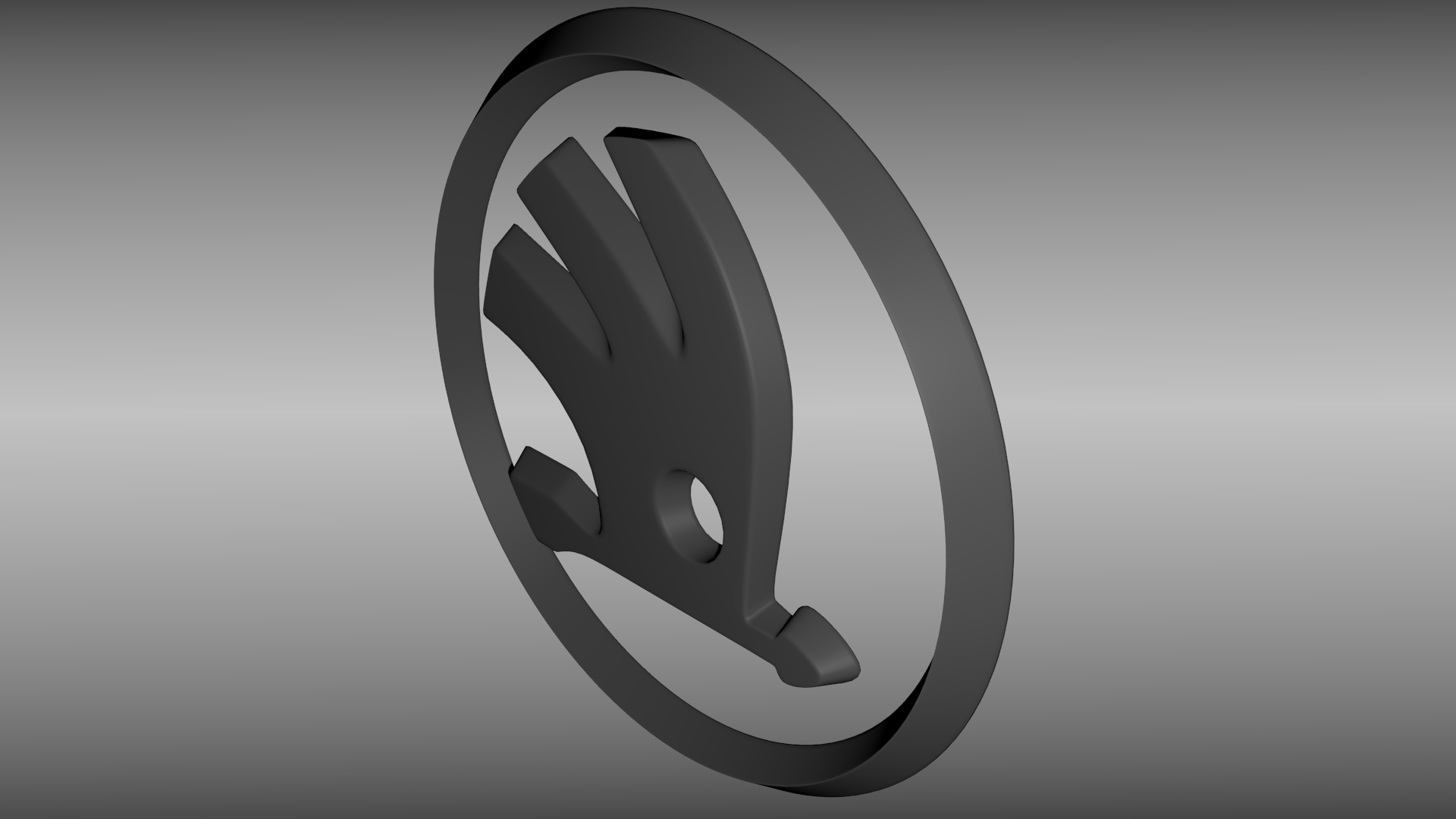 Skoda logo 3D model_3