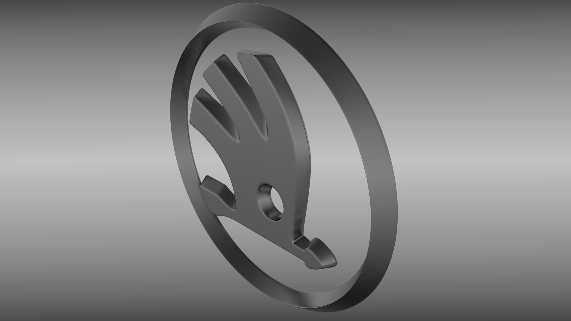 Skoda logo 3D model_1