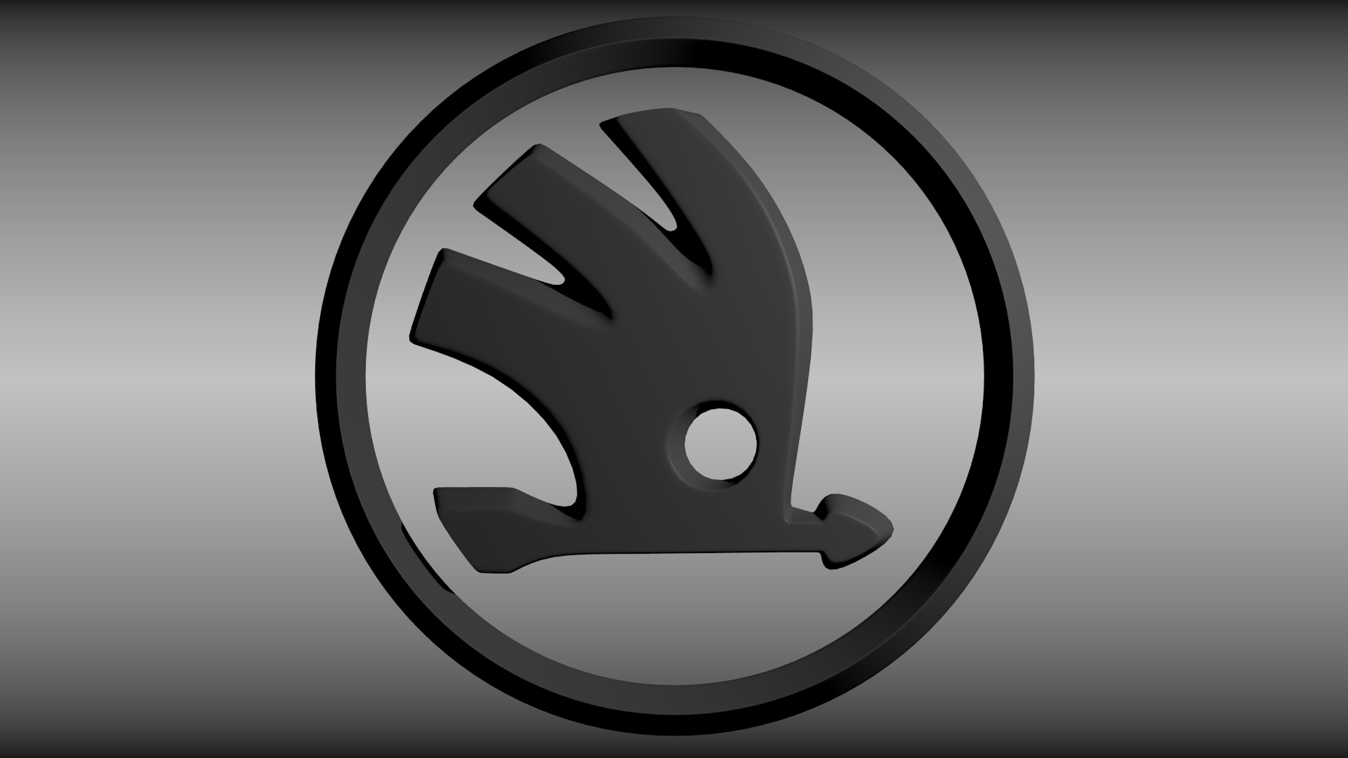 Skoda logo 3D model_2