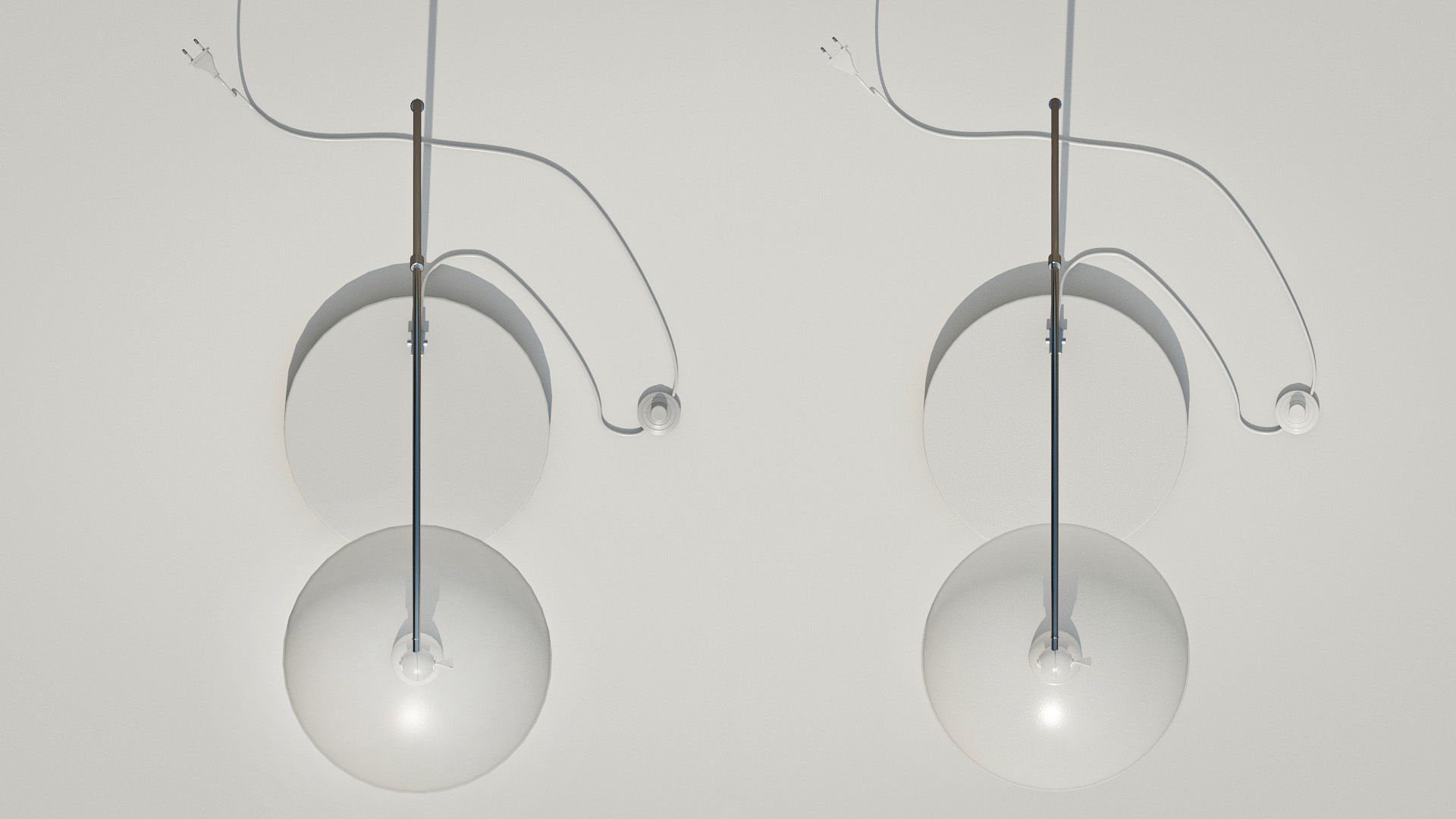 Reading lamp - HD and low poly versions Low-poly 3D model_4