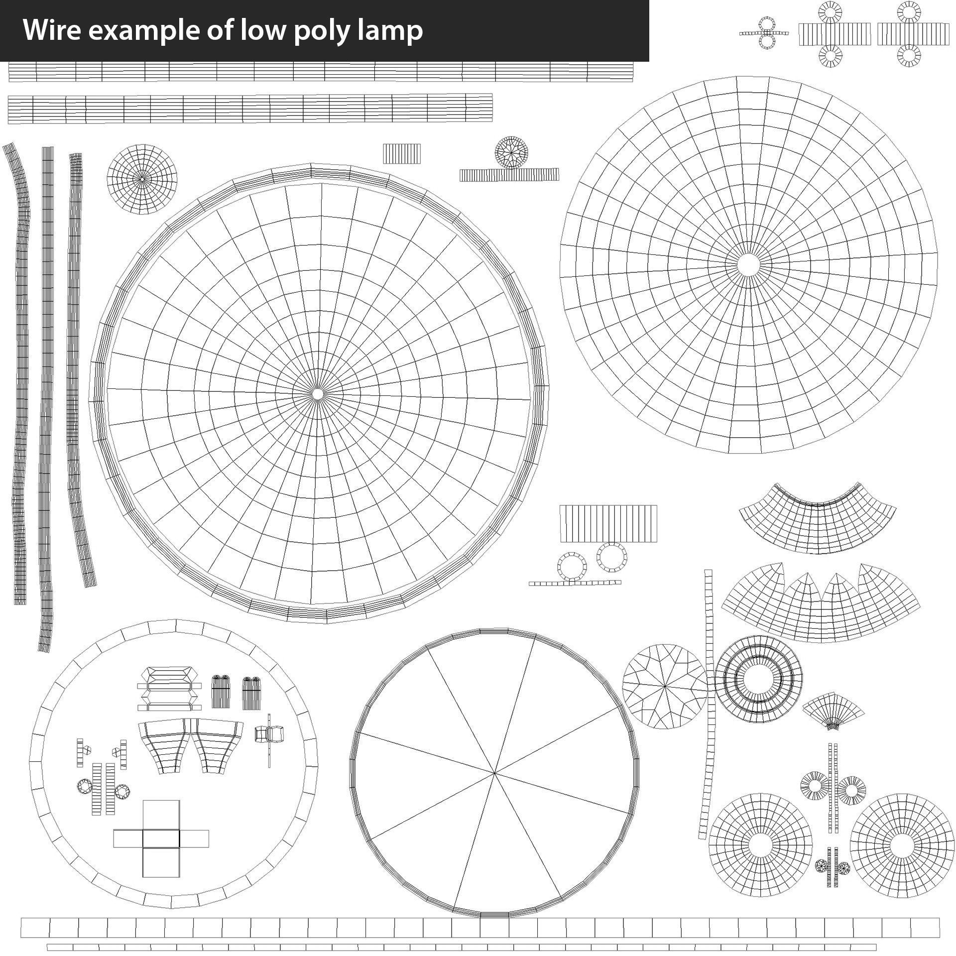 Reading lamp - HD and low poly versions Low-poly 3D model_16
