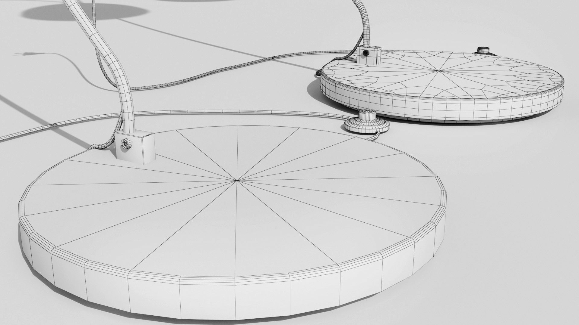 Reading lamp - HD and low poly versions Low-poly 3D model_11