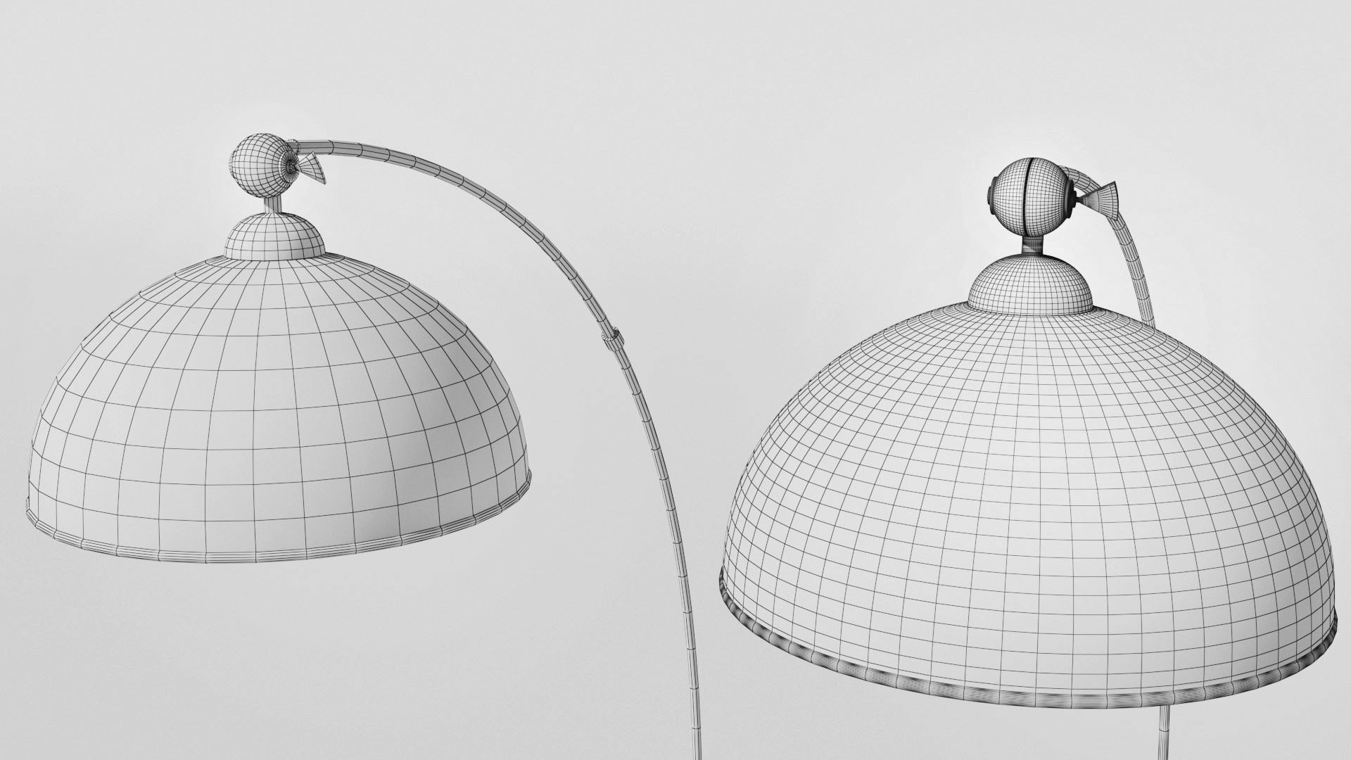 Reading lamp - HD and low poly versions Low-poly 3D model_13