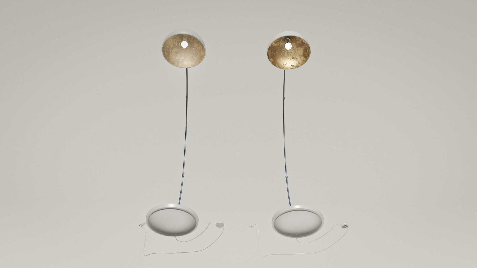 Reading lamp - HD and low poly versions Low-poly 3D model_6