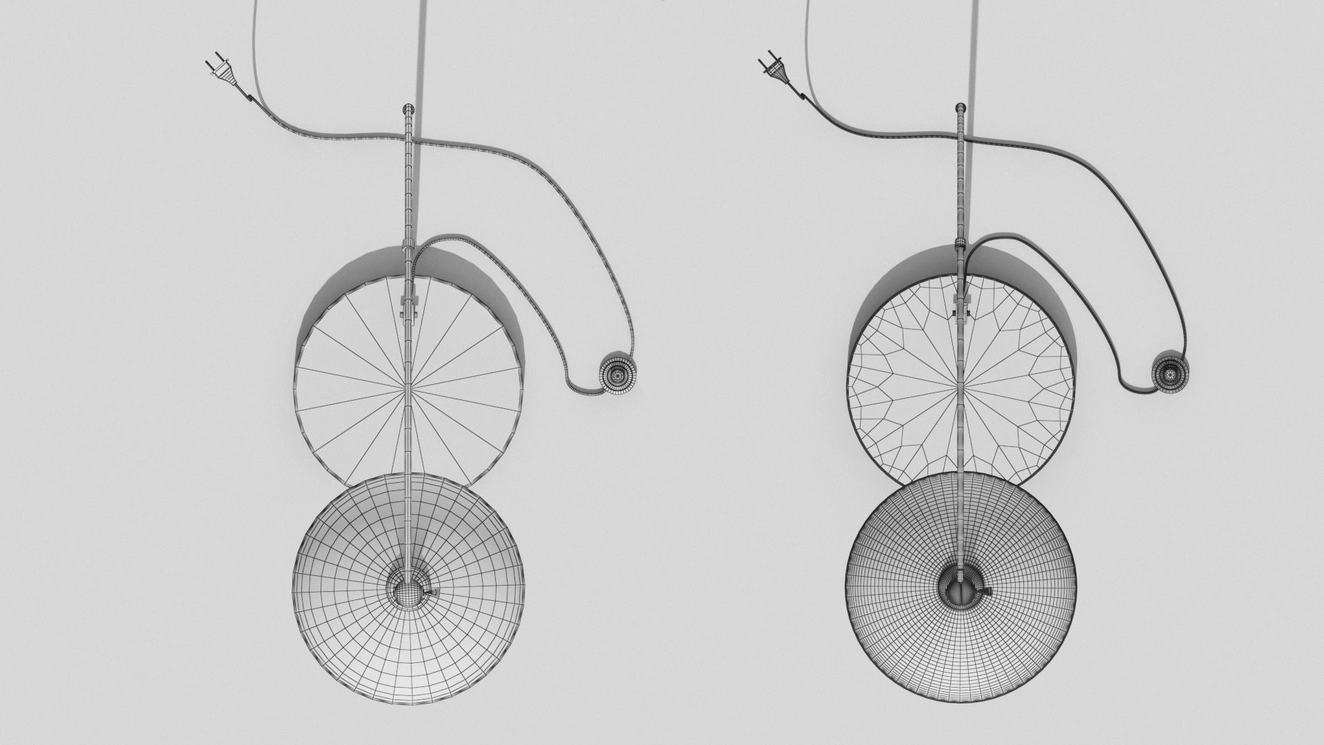 Reading lamp - HD and low poly versions Low-poly 3D model_5