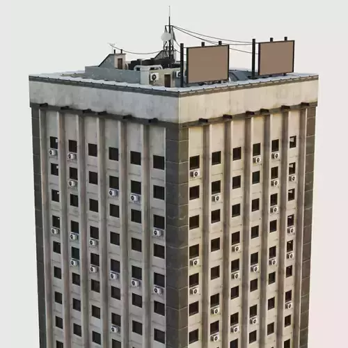 Building Skyscraper City Town Downtown Office Space Work Street