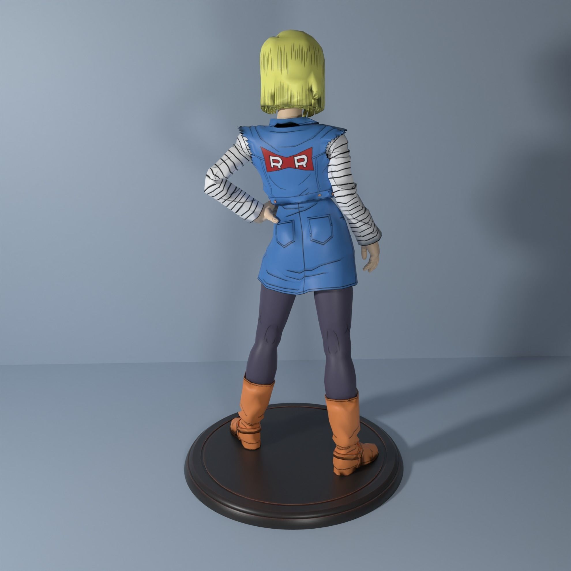 Android 18 3D print model_6