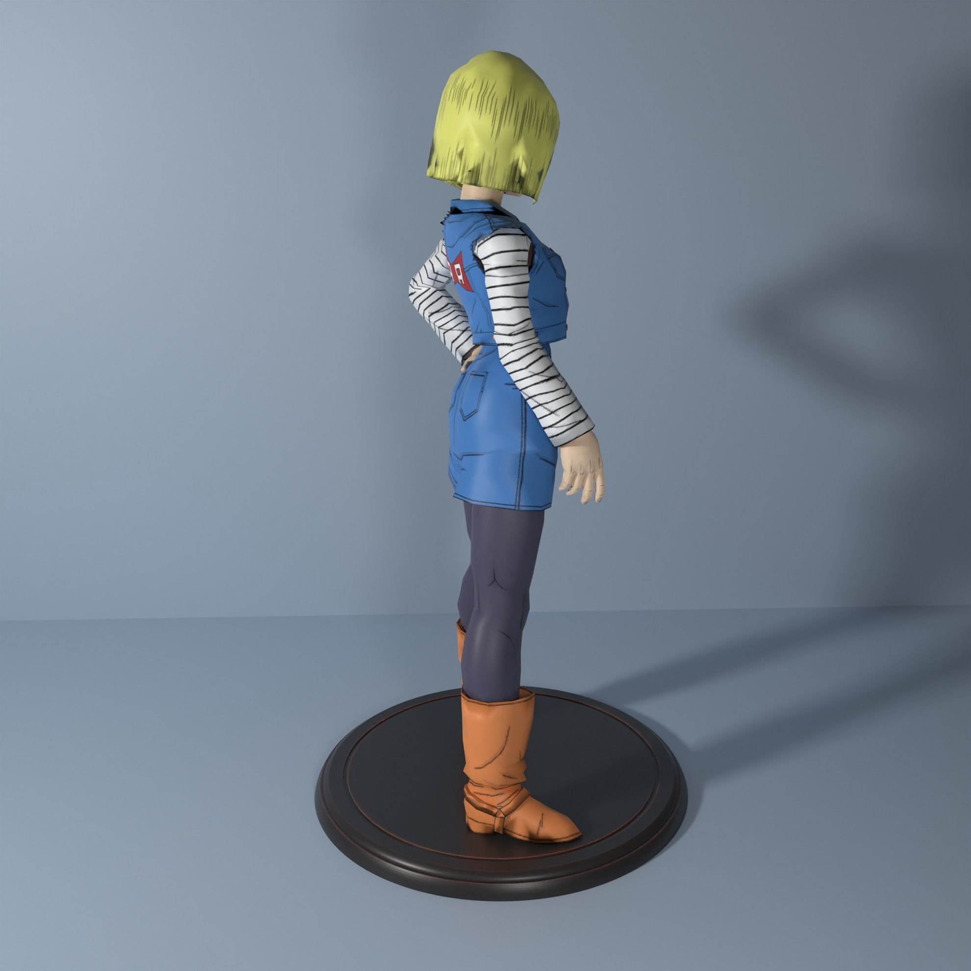 Android 18 3D print model_8