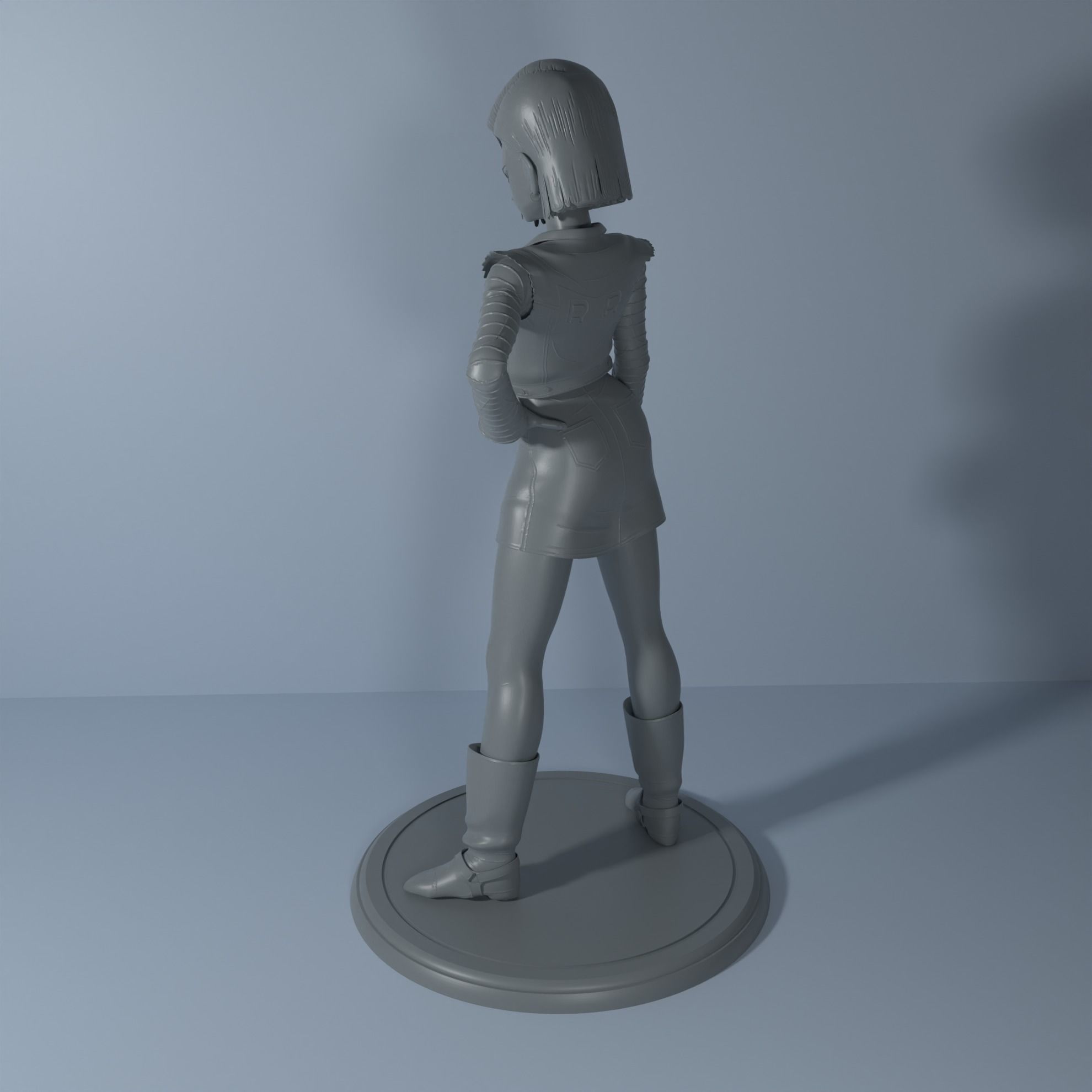 Android 18 3D print model_5