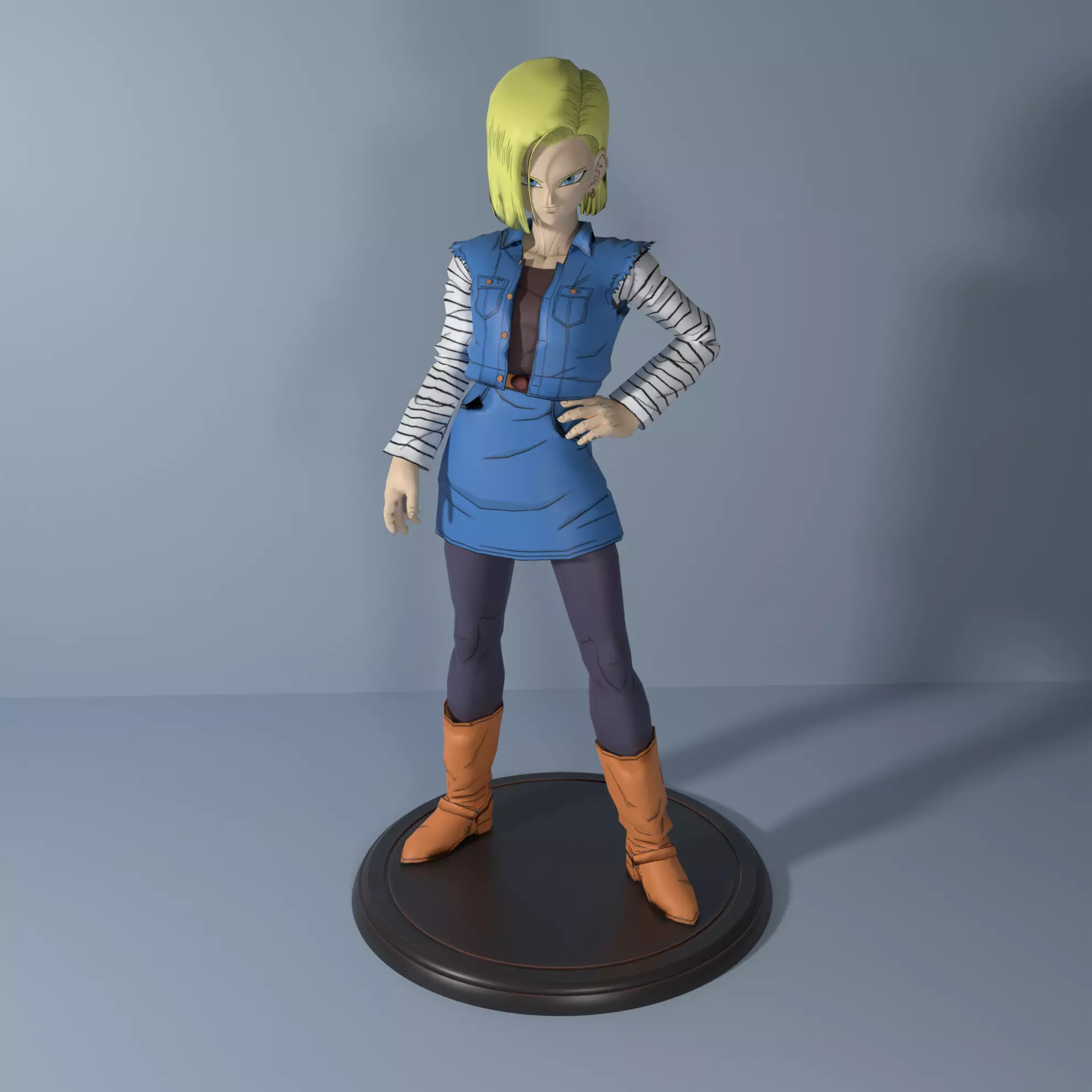 Android 18 3D print model_0