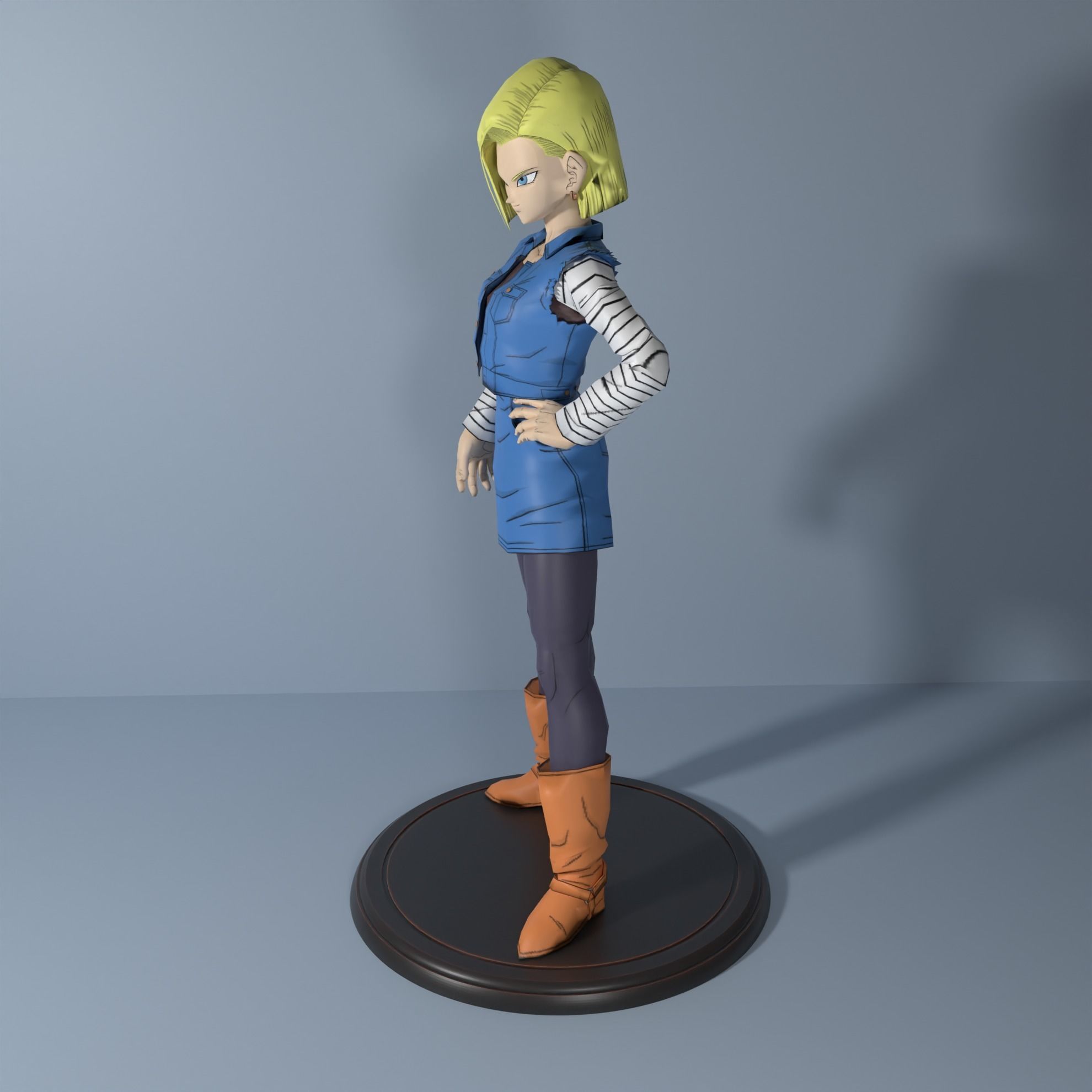 Android 18 3D print model_2