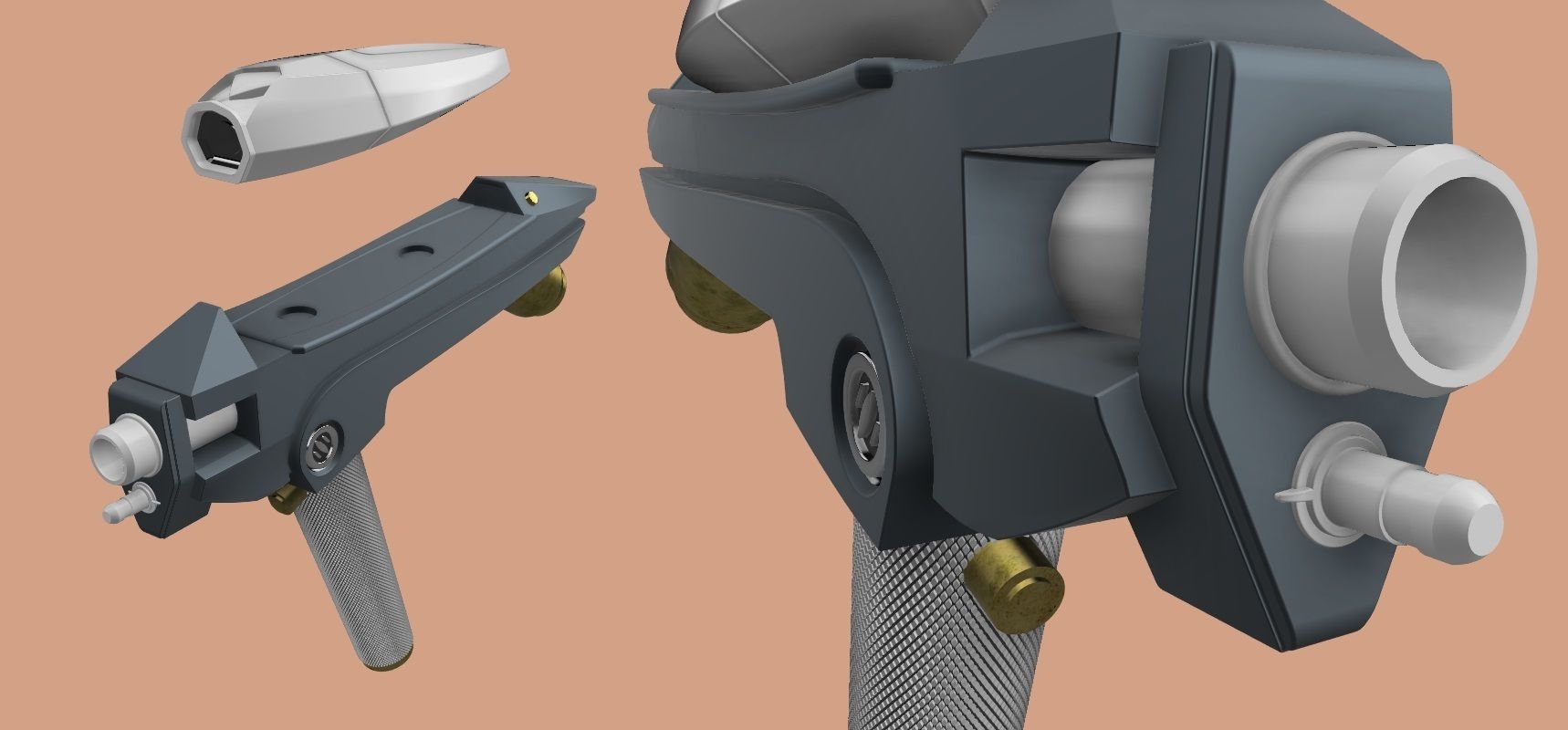USS Kelvin Phaser 3D print model_4