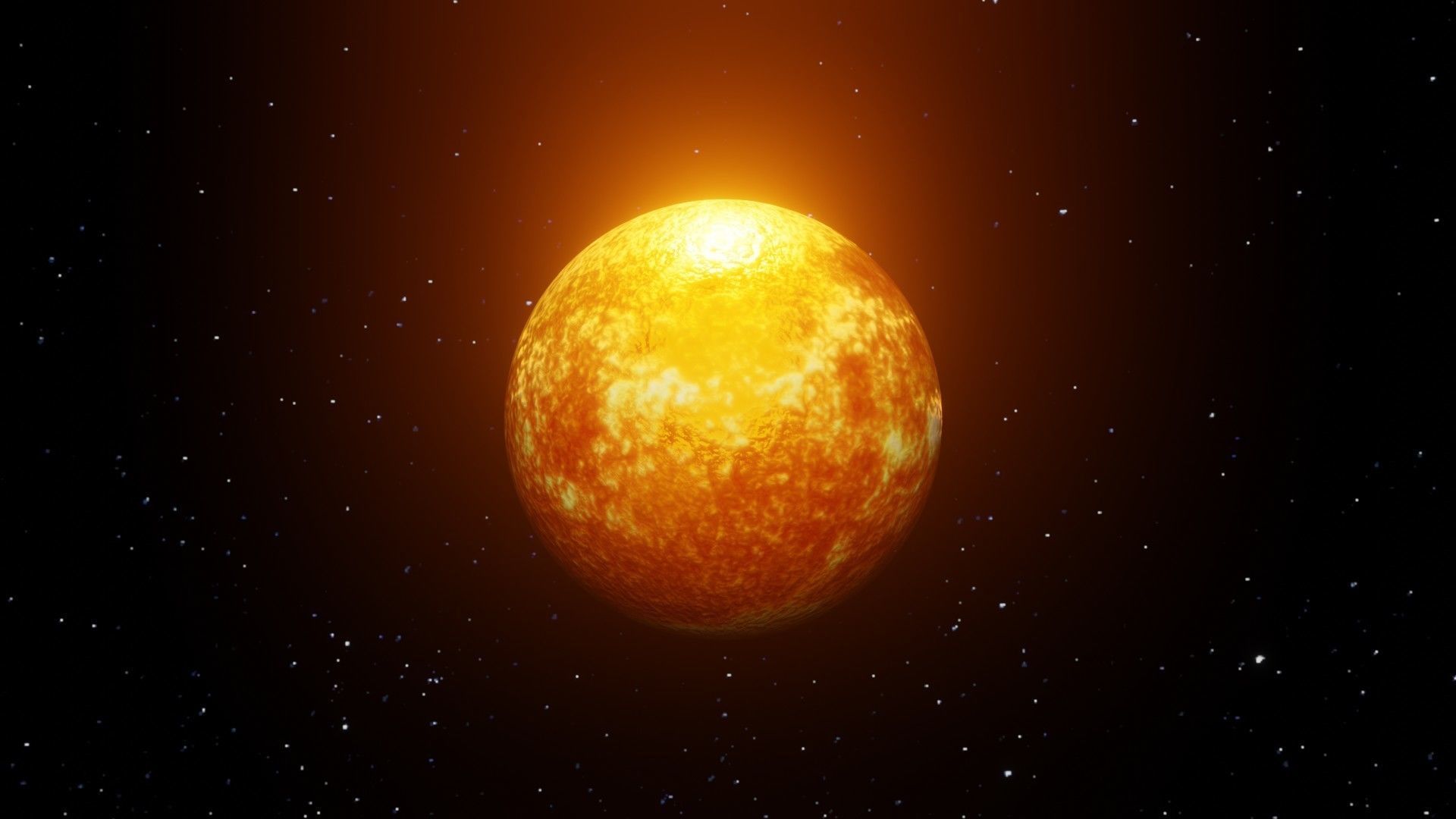 Sun animation in blender 3D model_5
