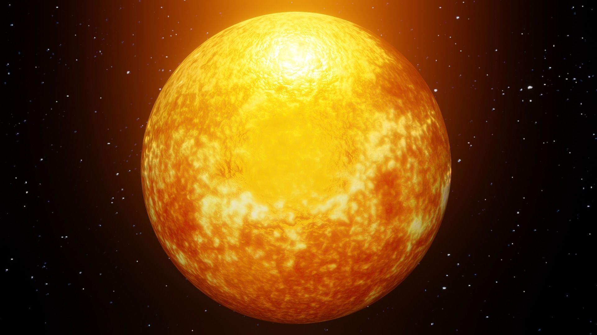 Sun animation in blender 3D model_2