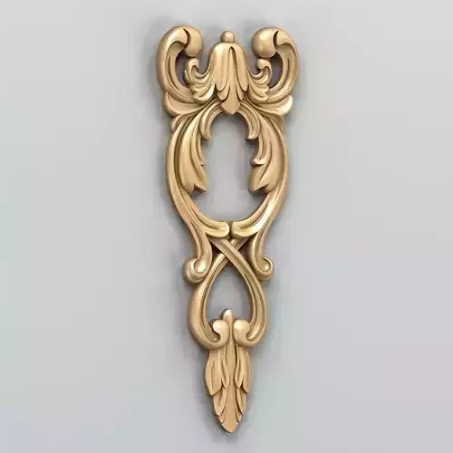 Carved decor vertical 017