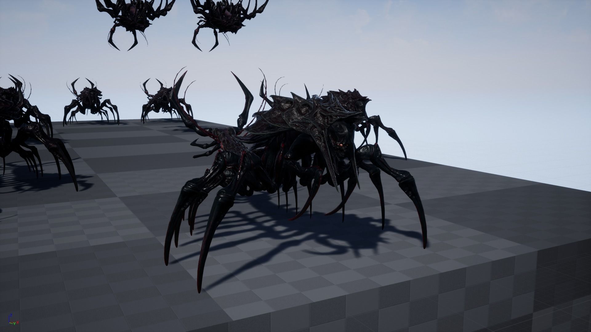 Centipede scull Low-poly 3D model_29