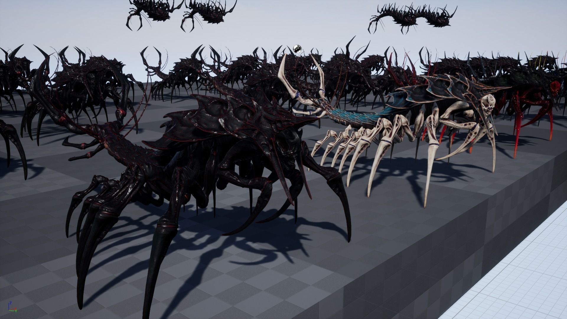 Centipede scull Low-poly 3D model_30