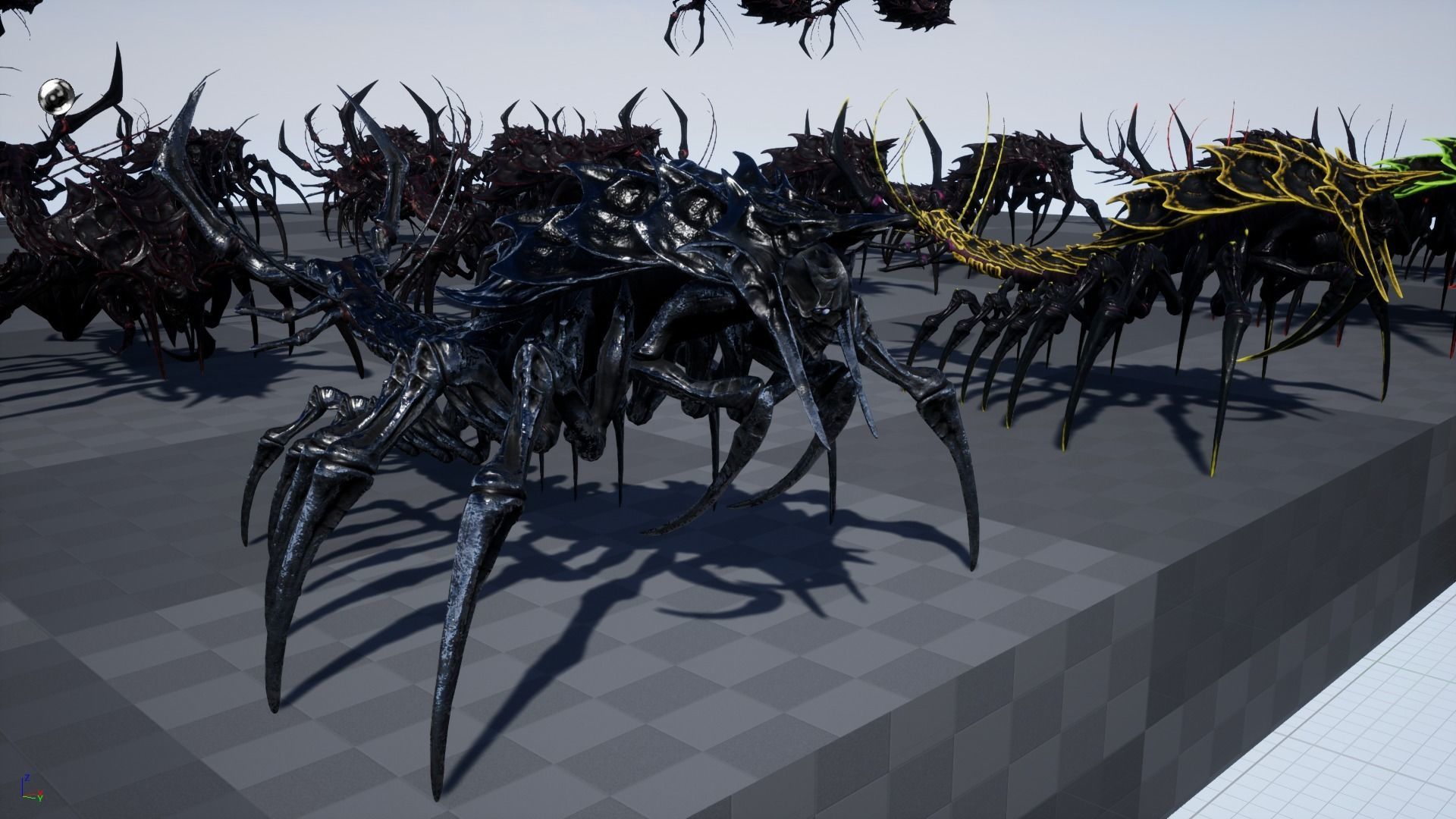 Centipede scull Low-poly 3D model_28