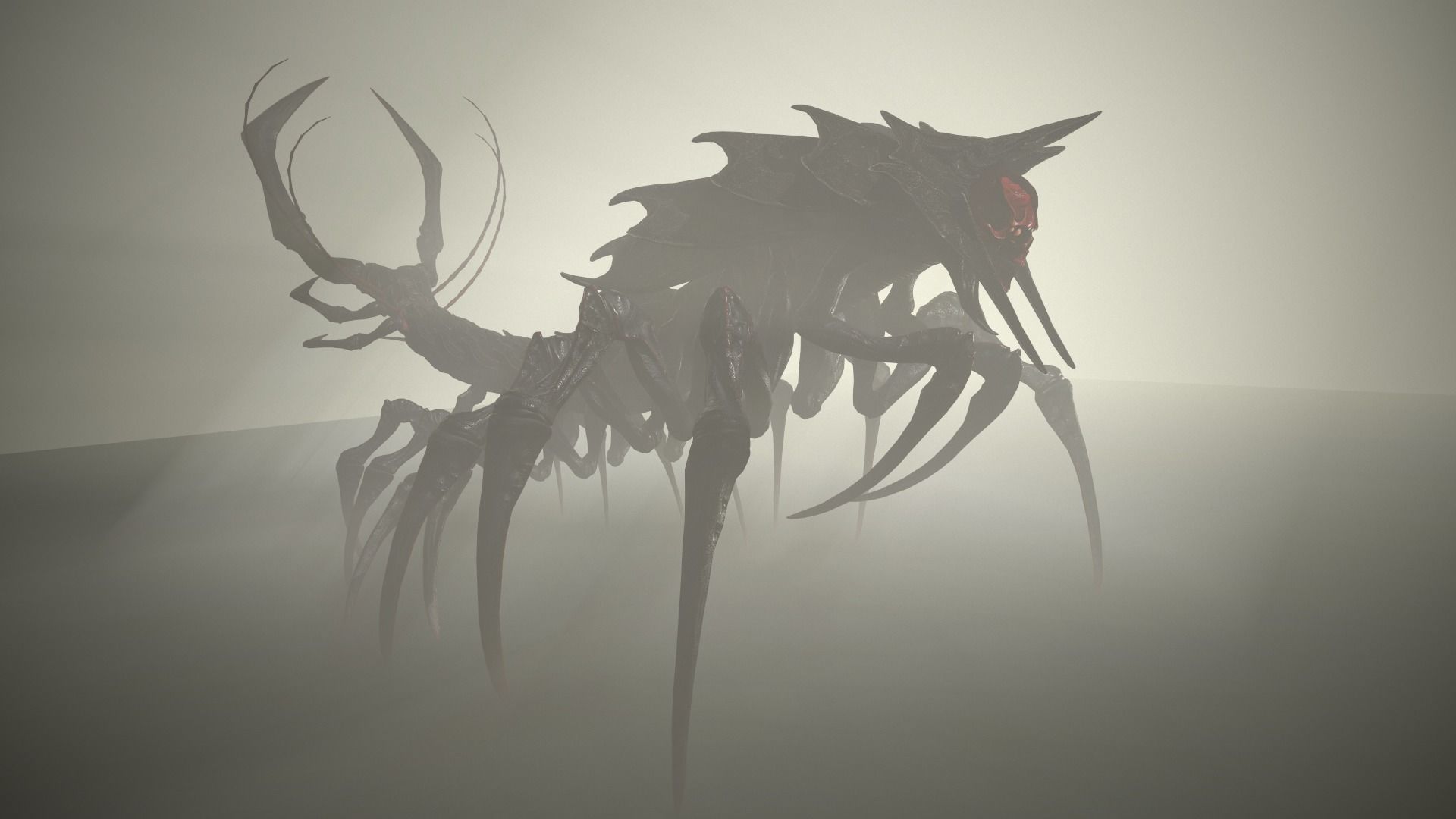 Centipede scull Low-poly 3D model_13