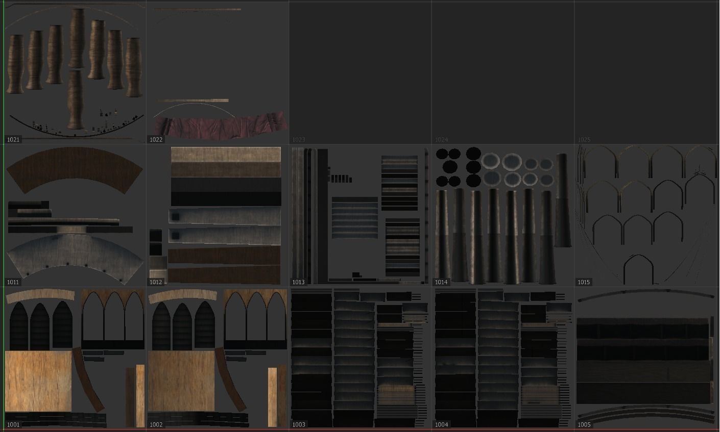 Book Shelf Low-poly 3D model_8