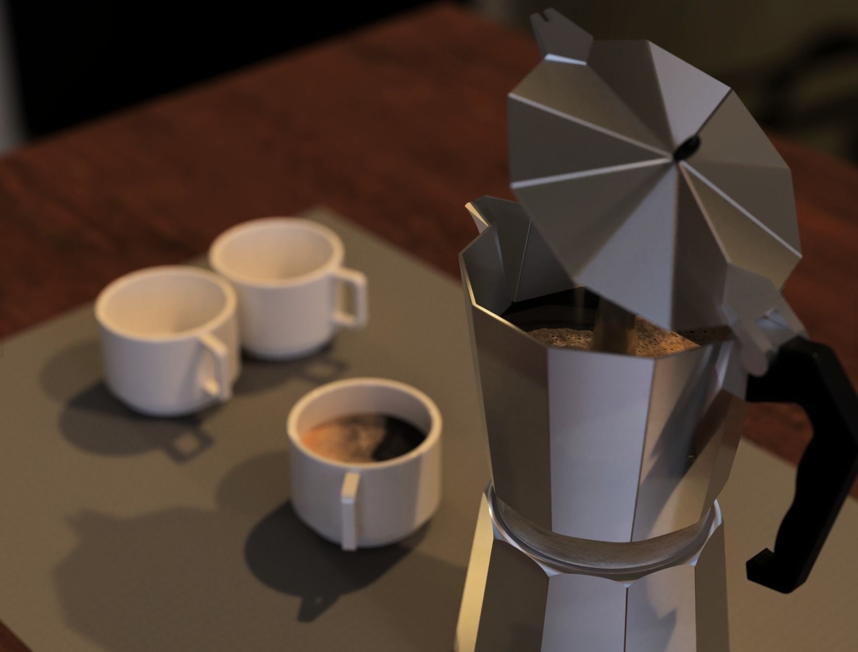 Italian Coffee maker 3D model_17