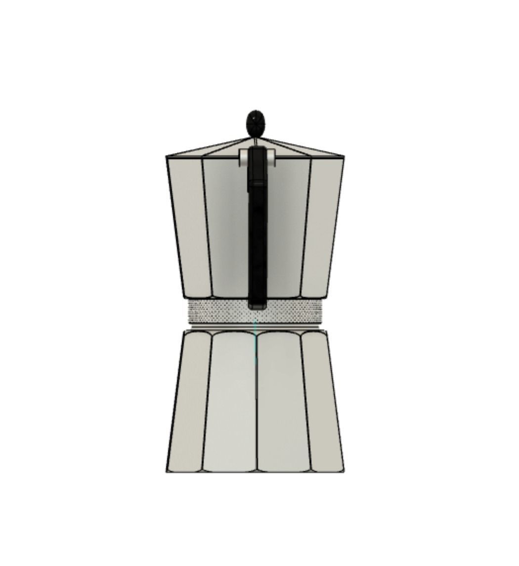 Italian Coffee maker 3D model_24
