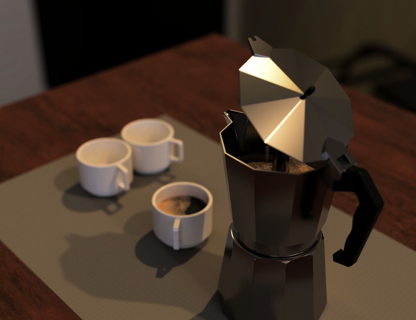 Italian Coffee maker 3D model_16