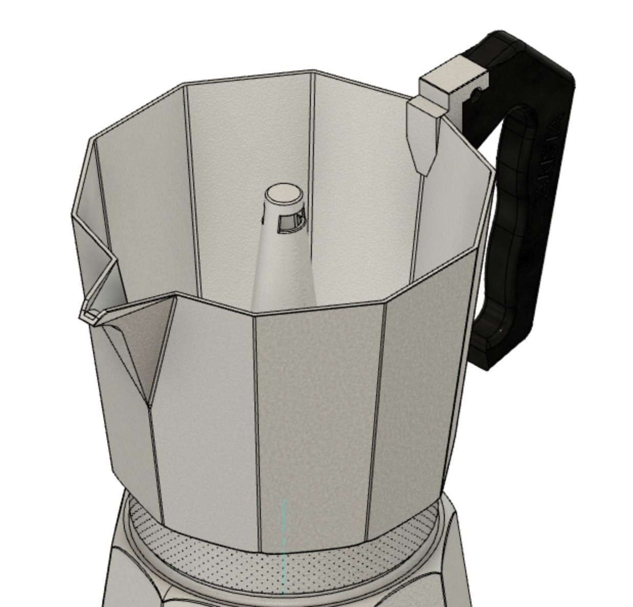 Italian Coffee maker 3D model_27