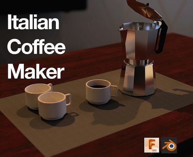 Italian Coffee maker  3D model