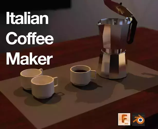 Italian Coffee maker  3D model
