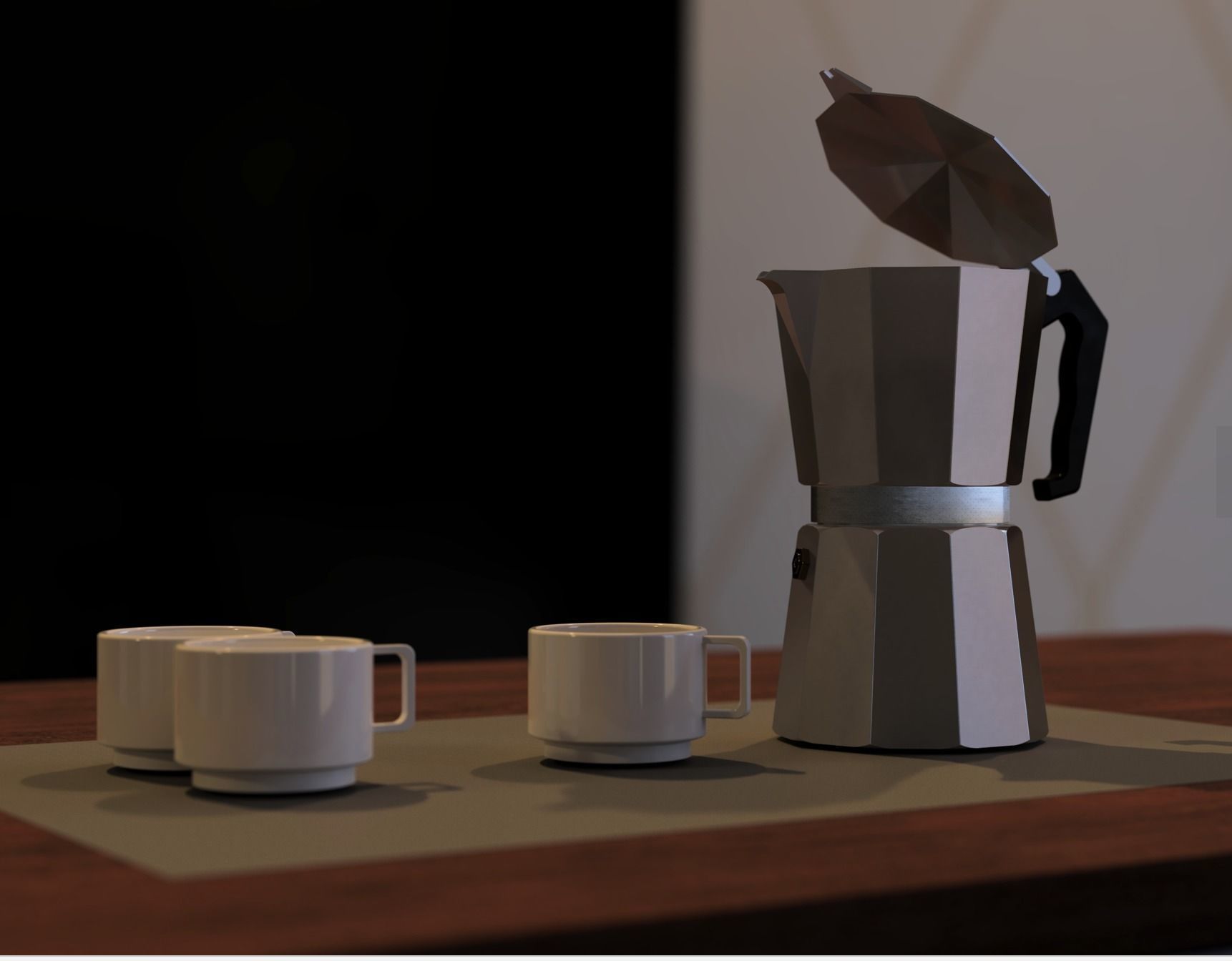 Italian Coffee maker 3D model_2