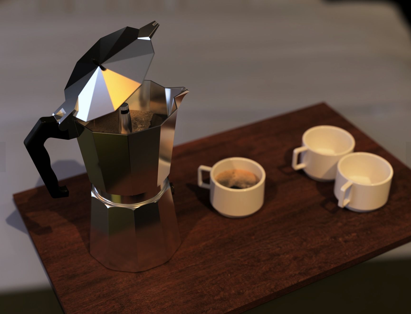 Italian Coffee maker 3D model_21