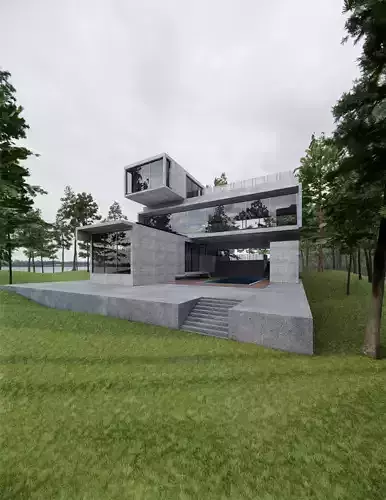 Golf House 3D Model