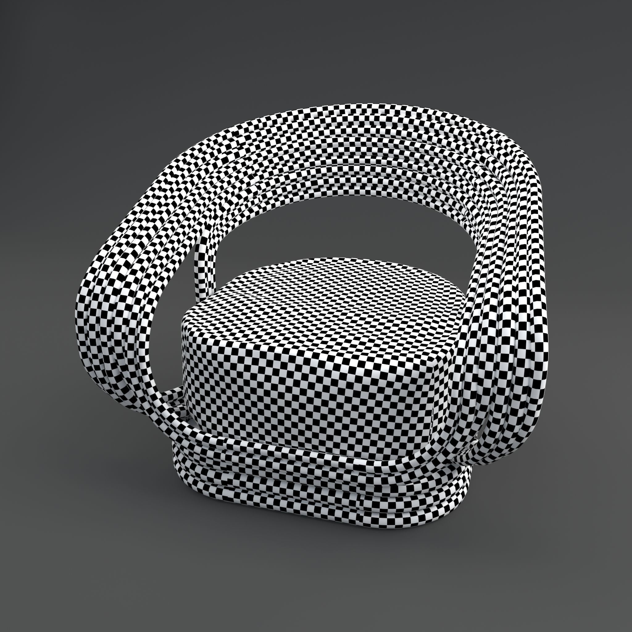 Rattan-Atlas rattan lounge chair 3D model_7