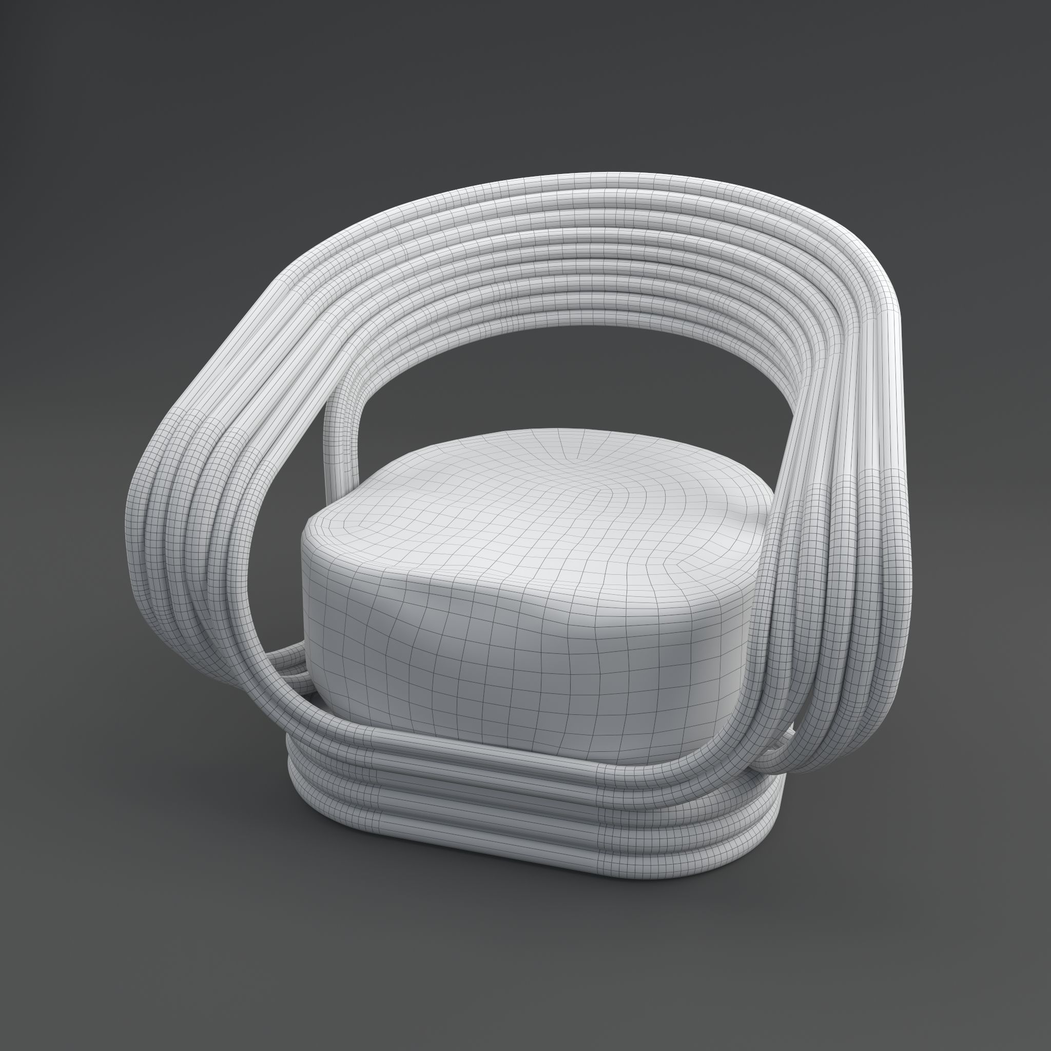Rattan-Atlas rattan lounge chair 3D model_5