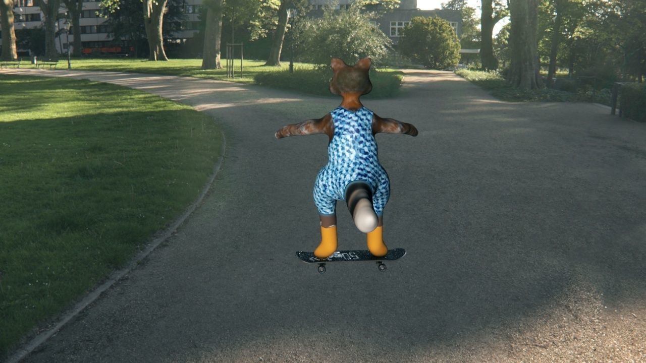 raccoon on a skateboard 3D model_4