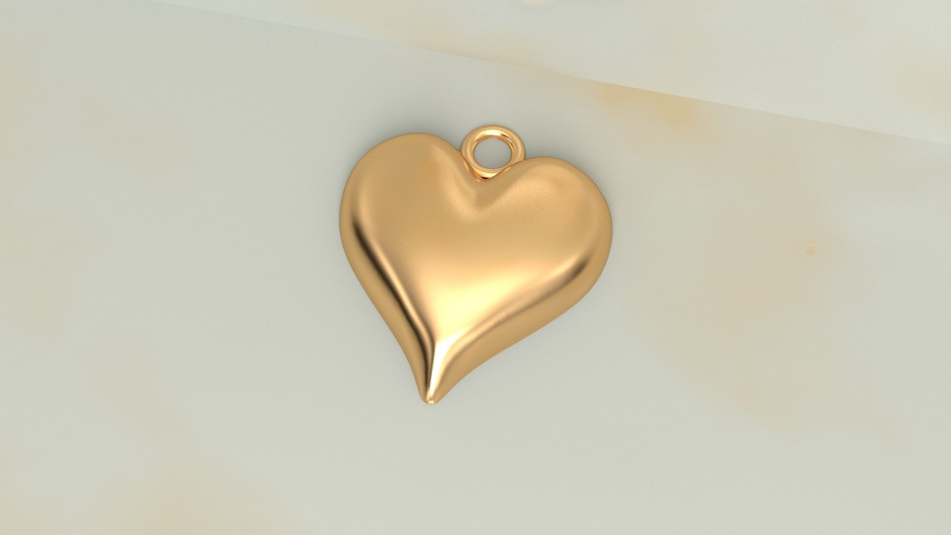 Heart pendant  3D print model_2