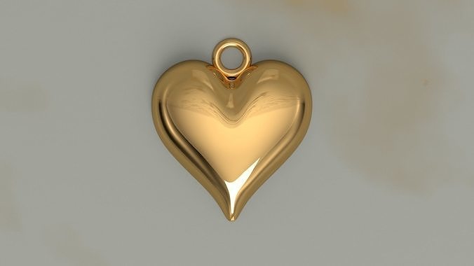 Heart pendant  3D print model