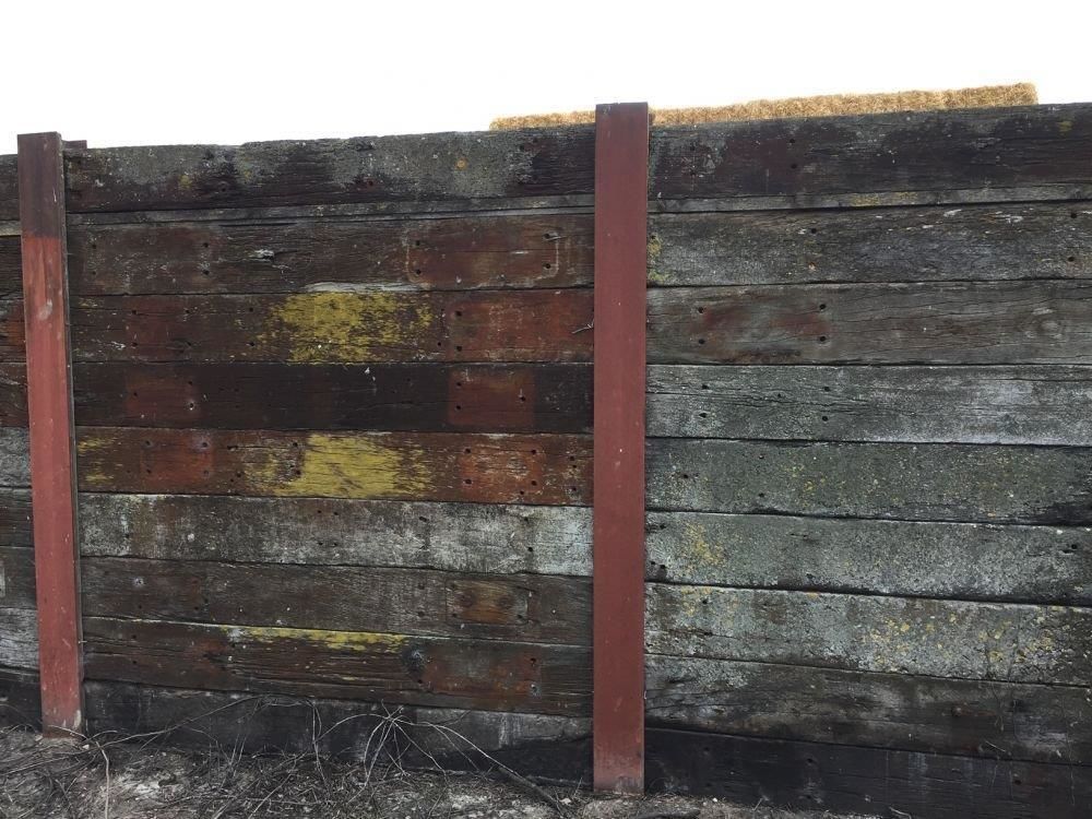 Model Railway Sleeper Retaining Wall - 6 Sleeper High 3D print model_14