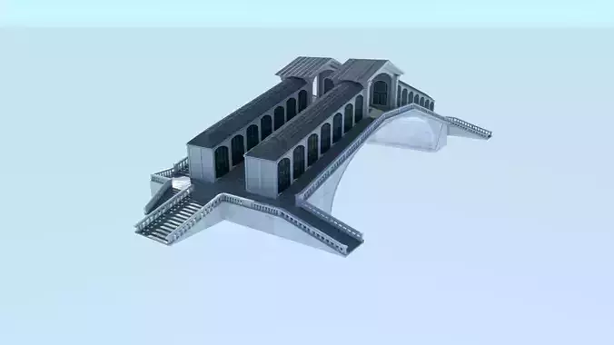 Venice Rialto Bridge  3D model