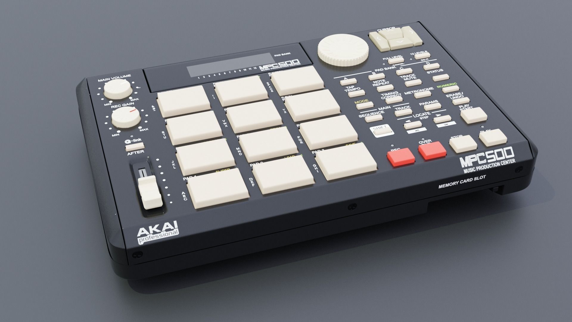 AKAI MPC 500 3D model_1