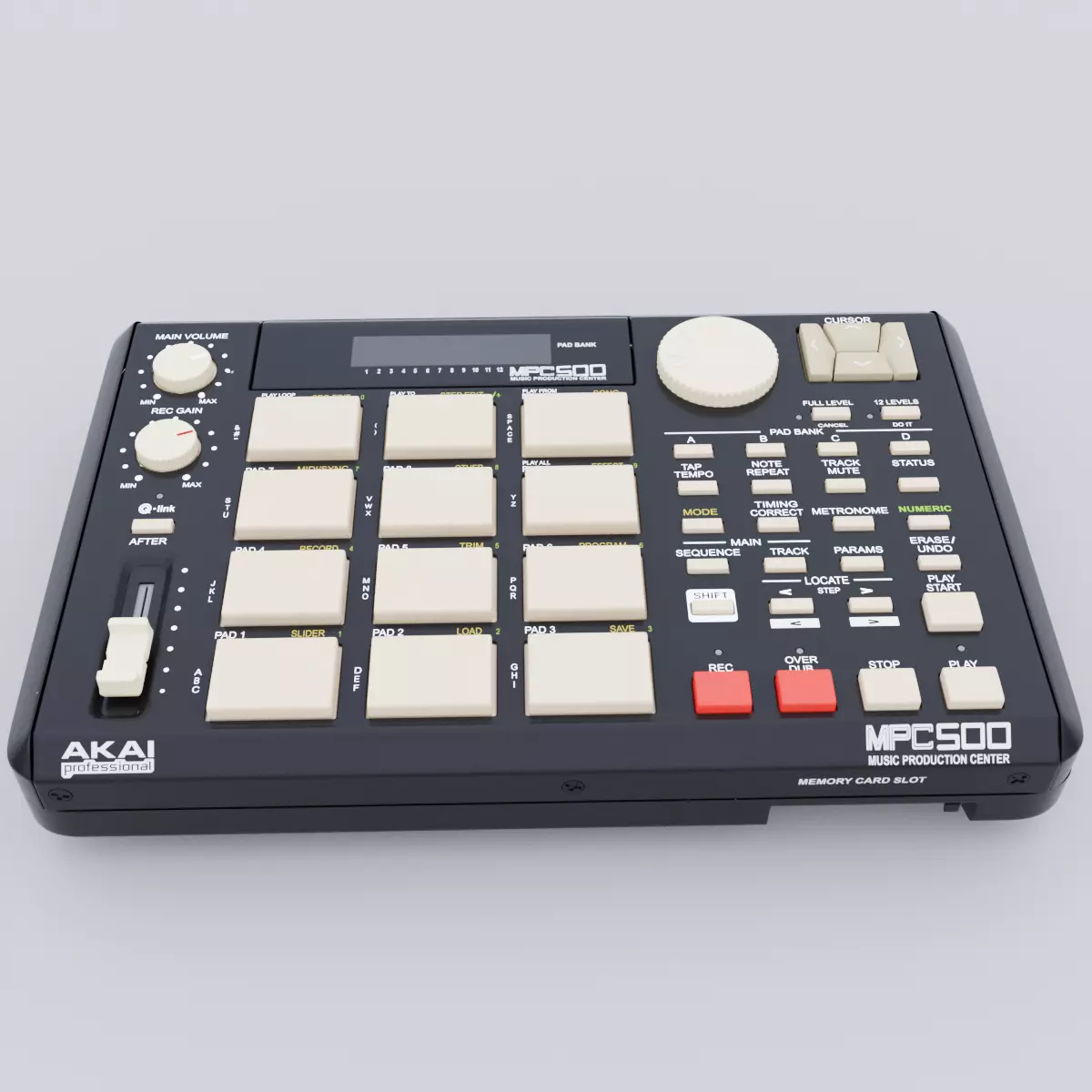 AKAI MPC 500 3D model_0