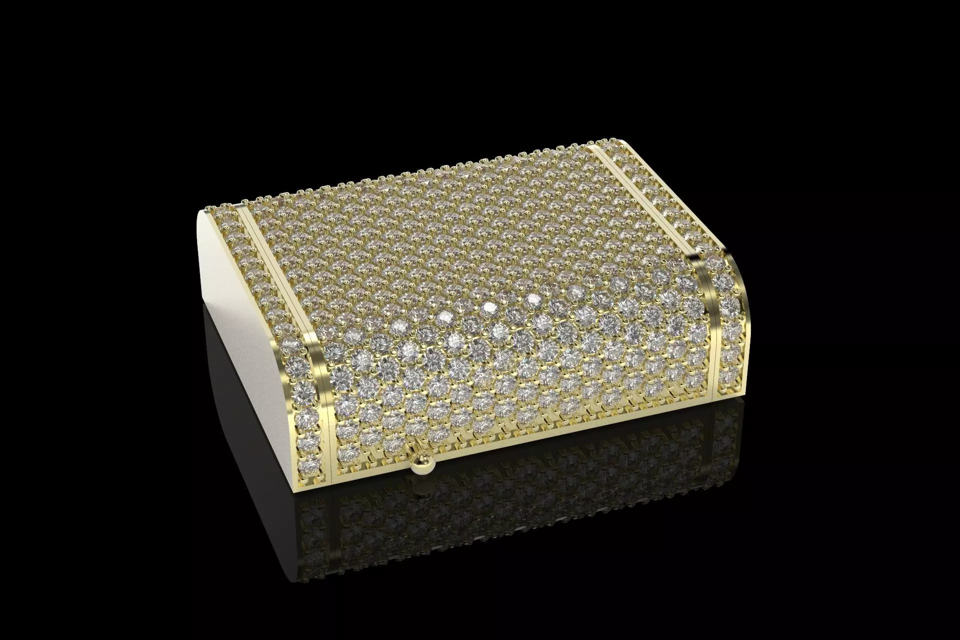 27mm Cuban Link Lock Large Version 3 Parts 3D print model_0