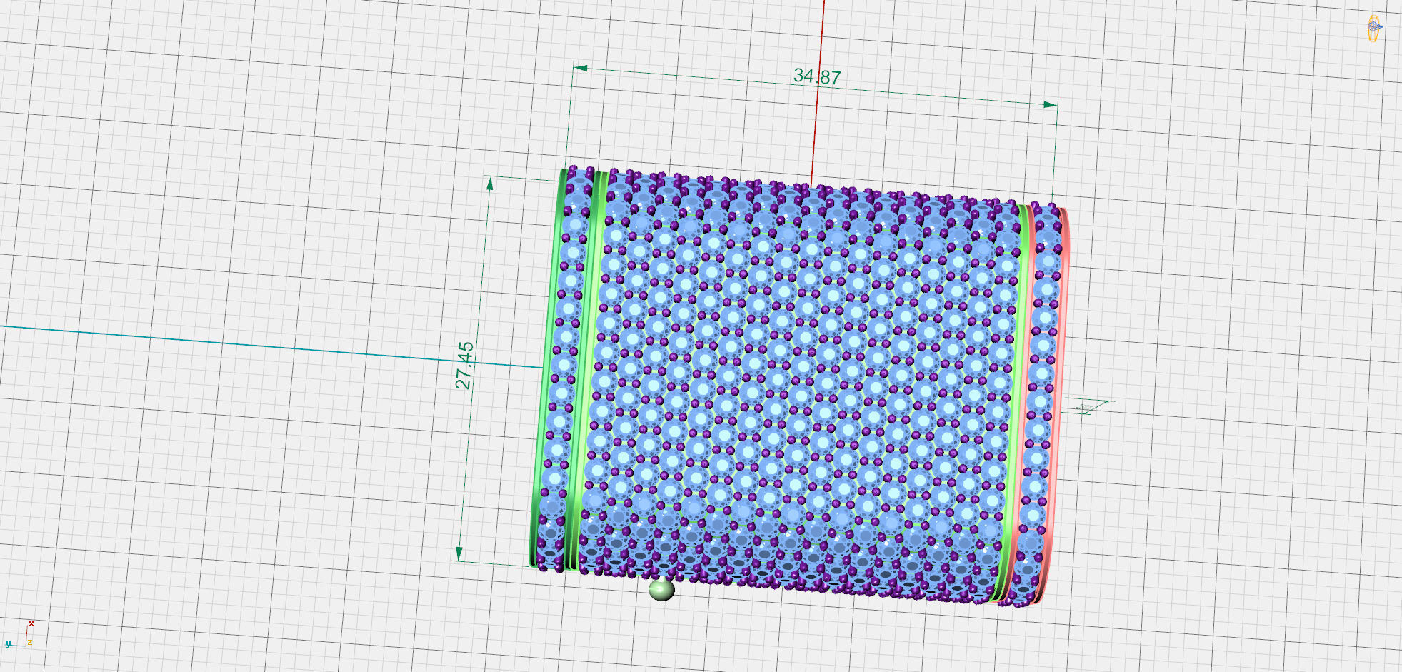 27mm Cuban Link Lock Large Version 3 Parts 3D print model_1