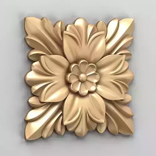 Square rosette 014 3D model