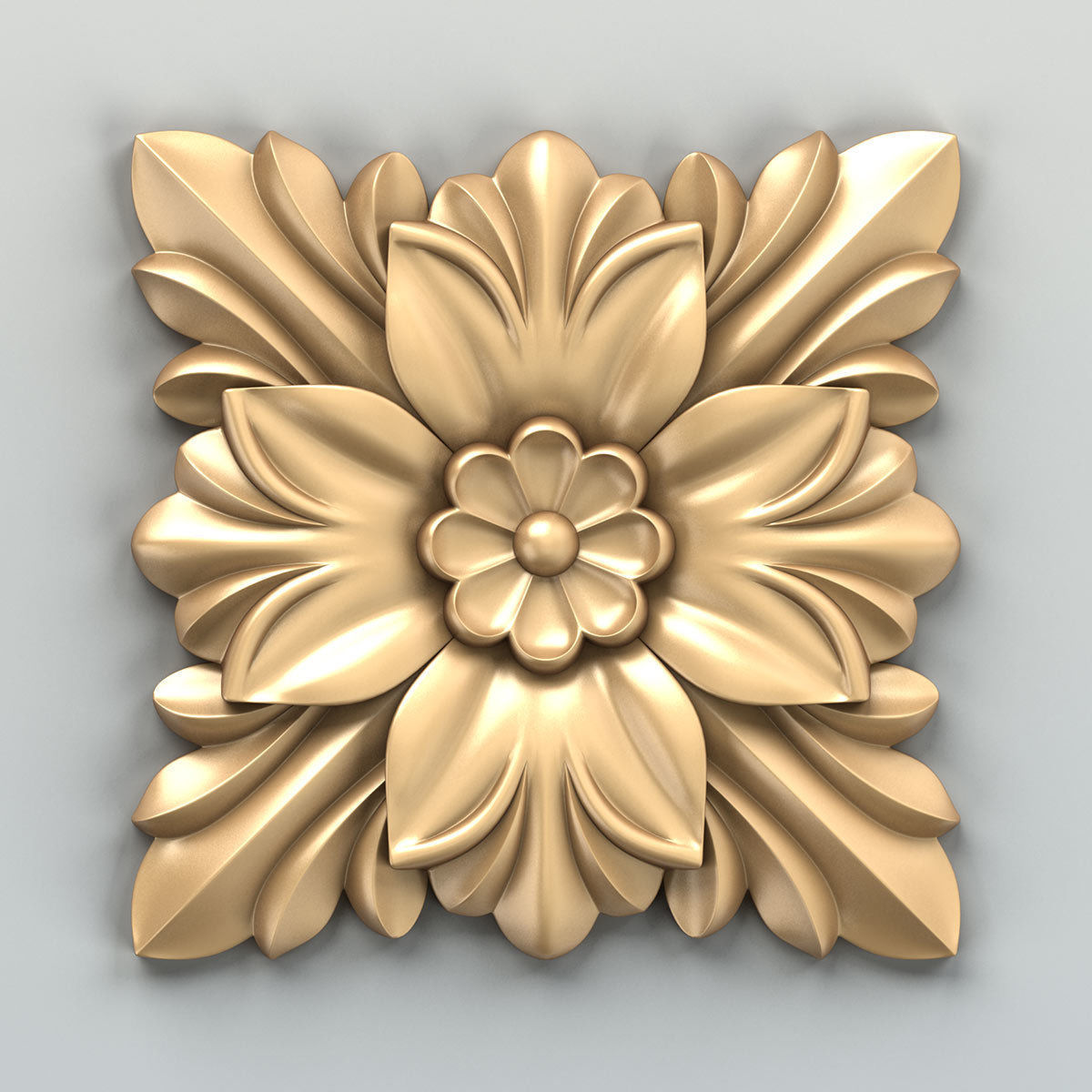 Square rosette 014 3D model_1
