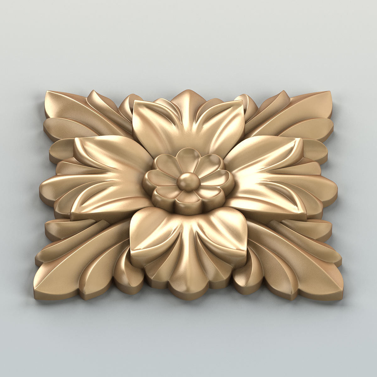 Square rosette 014 3D model_3